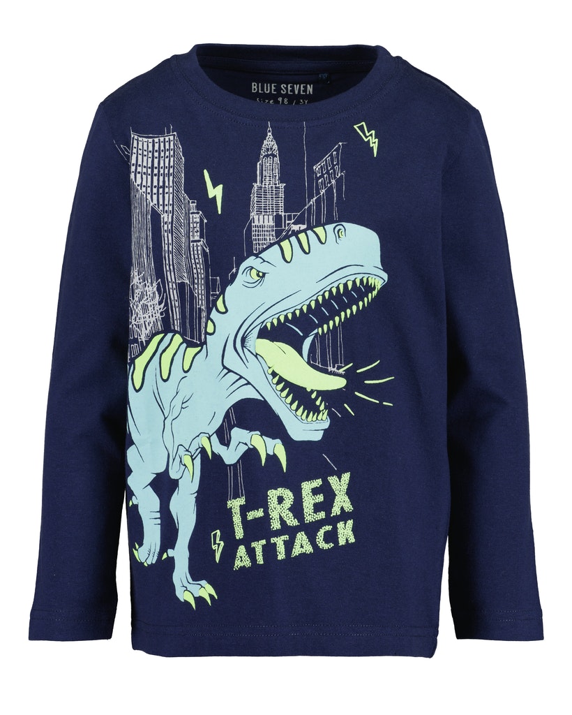 Camiseta dinosaurio brilla en la oscuridad de nino Camiseta dinosaurio brilla en la oscuridad de nino